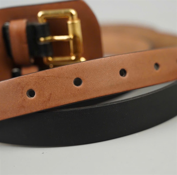 Thắt lưng Etro Milano đen 2 dây bản 7cm dài 92cm +