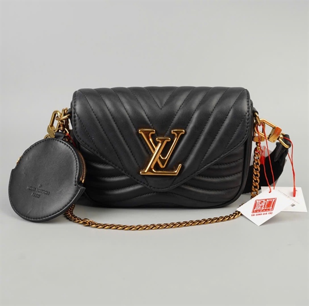 Túi LV Wave đen 2 strap kèm ví sz18 KG+