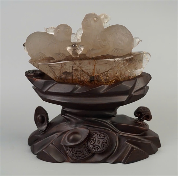 Tác phẩm cặp thỏ (993262) KG+