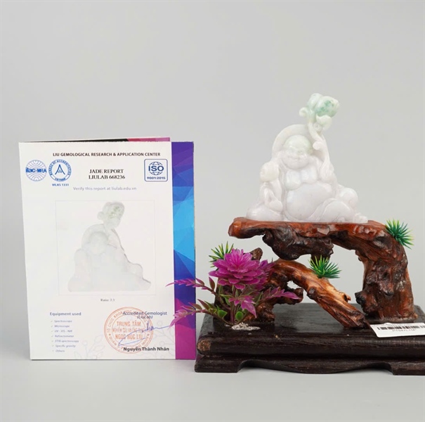 Tác phẩm Di Lạc Cẩm thạch (668236) KG+