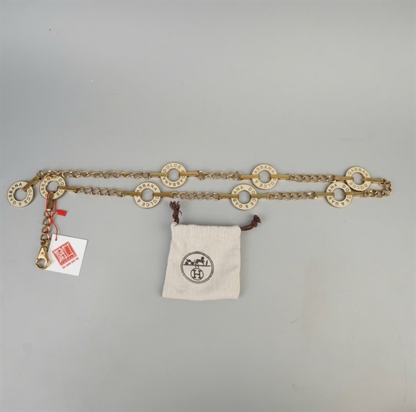 Thắt lưng D&G vàng dài 105cm +