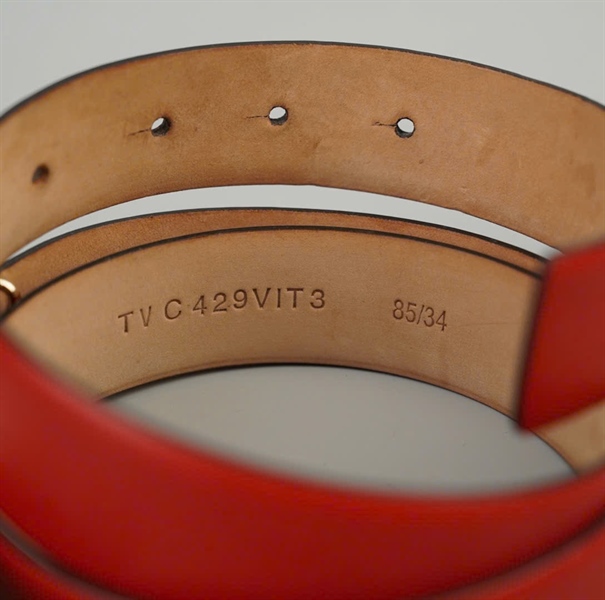 Thắt lưng Valentino đỏ bản 3cm dài 105cm +