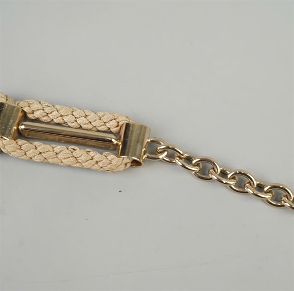 Thắt lưng Etro Milano vàng quấn dây bản 2.5cm dài 92cm +