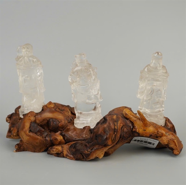 Bộ tam đa phúc lộc thọ thạch anh trắng KG+