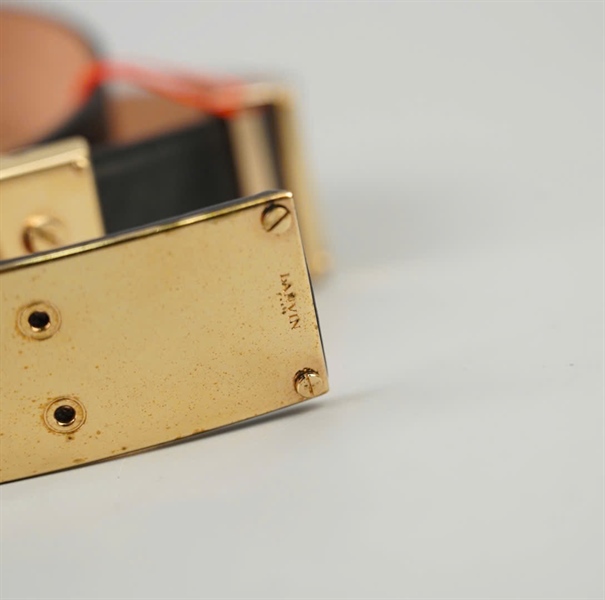 Thắt lưng Lanvin đen bản 3cm dài 85cm +