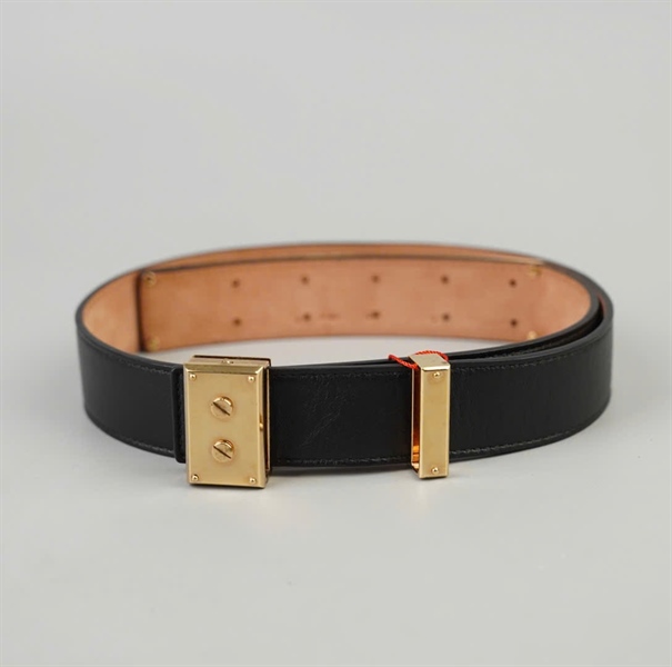 Thắt lưng Lanvin đen bản 3cm dài 85cm +