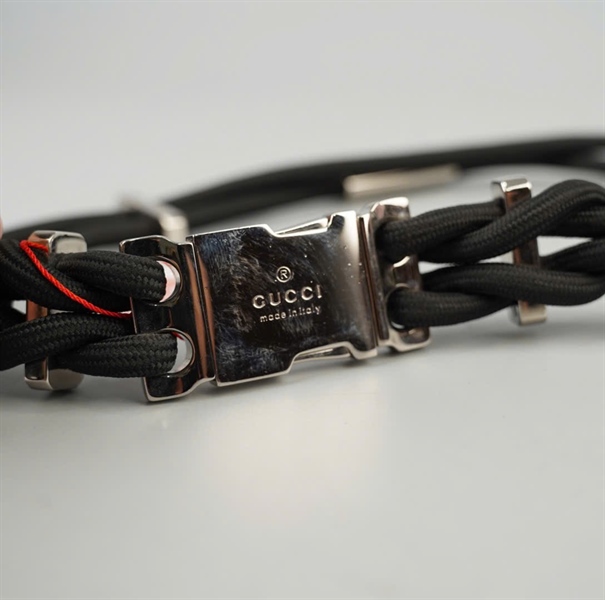 Thắt lưng GG đen 2 dây bản 2cm dài 70cm +