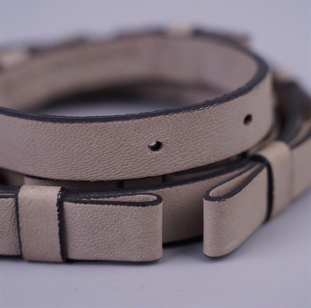 Thắt lưng Valentino xám bản 1.5cm dài 88cm