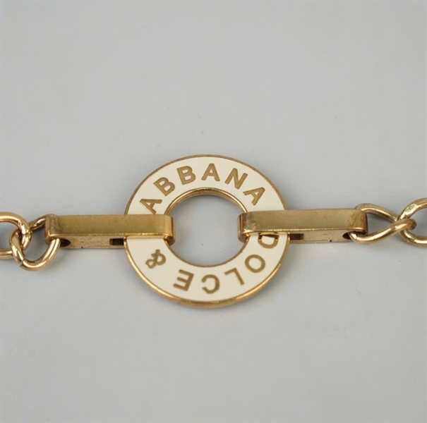 Thắt lưng D&G vàng dài 105cm +