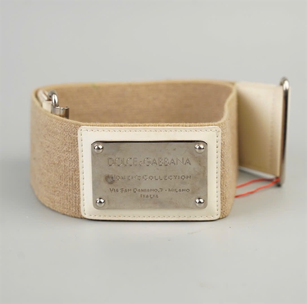 Thắt lưng D&G nude bản 6cm dài 77cm +