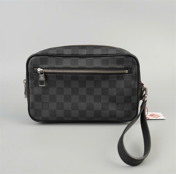 Túi LV Clutch ô vuông nâu sz24 KG+