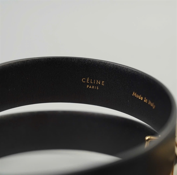 Thắt lưng Celine đen bản 3cm chiều dài 95cm +