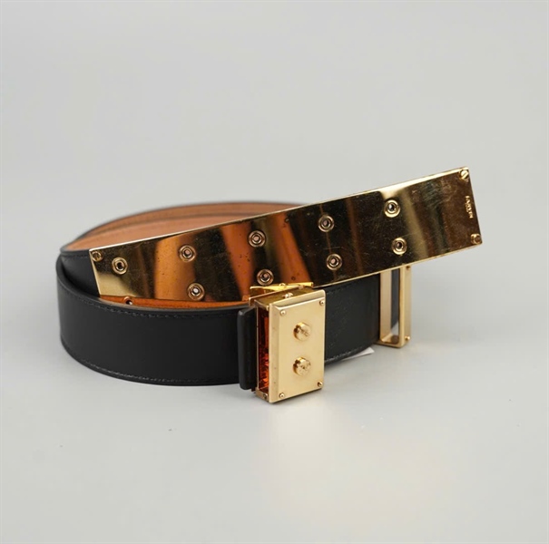 Thắt lưng Lanvin đen bản 3cm dài 85cm +