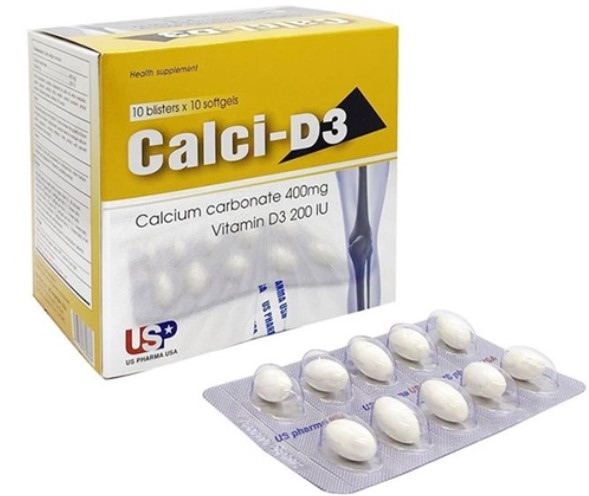 Calci-D3 USP hộp 100 viên ( )