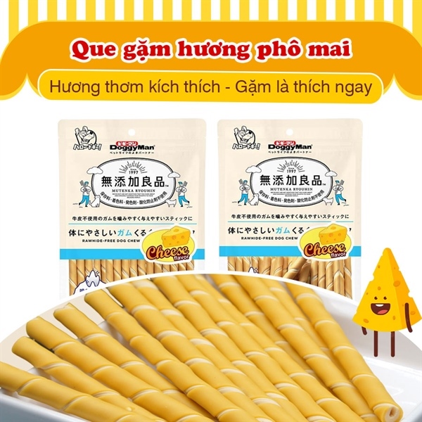 Que gặm Hương phô mai 120g | cheese flavor | Doggyman 81939
