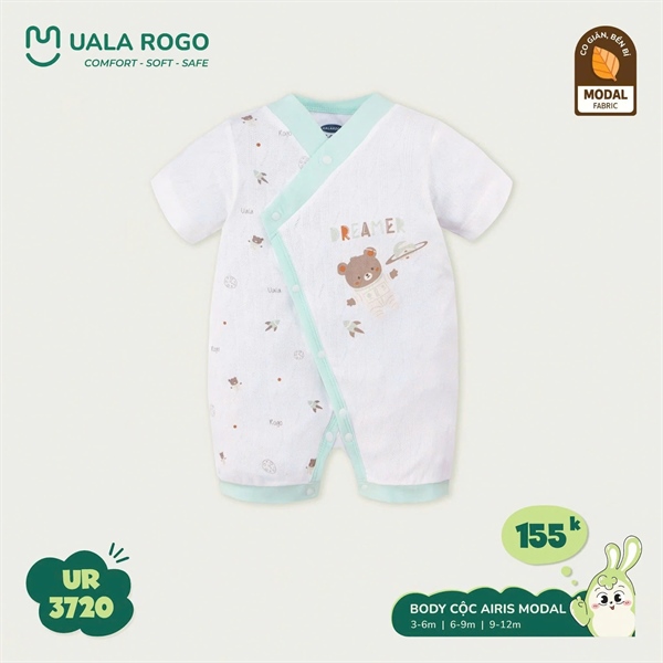 UL3720 - 6M/12M Body cộc cài chéo Airis