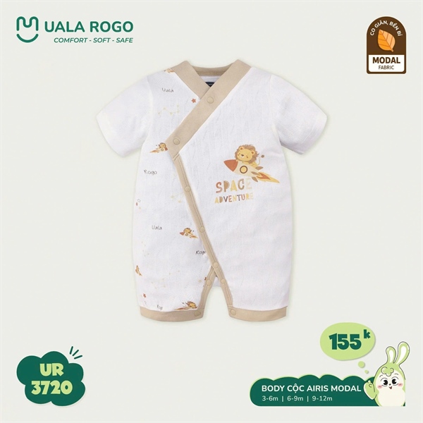 UL3720 - 6M/12M Body cộc cài chéo Airis