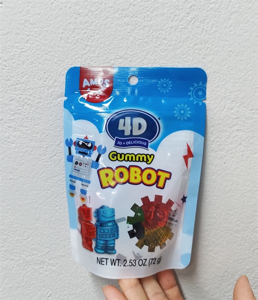 Amos kẹo dẻo 4D Robot 72g - Candy