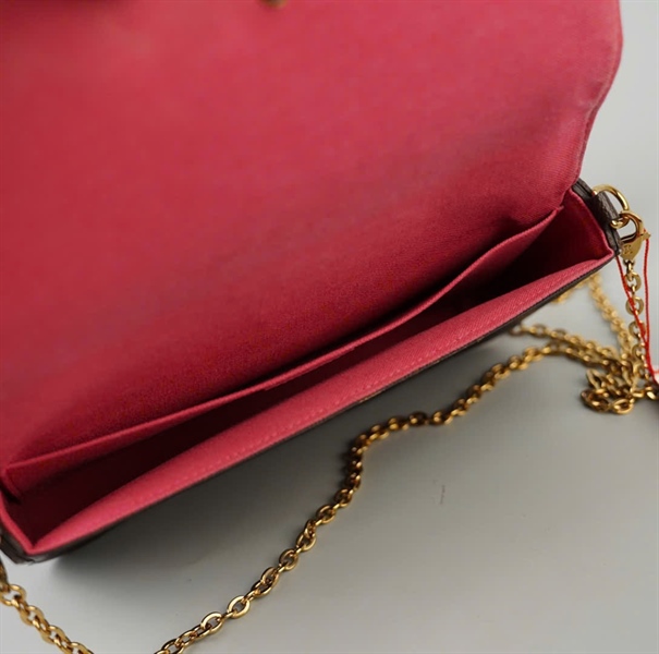 Túi LV Felicie hoa nâu in hình kèm ví sz21 (HC)+