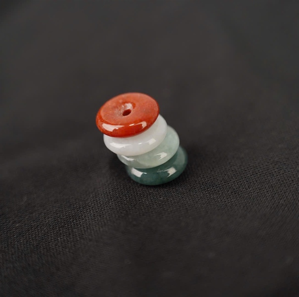 Mặt dây đá cẩm thạch đa sắc +