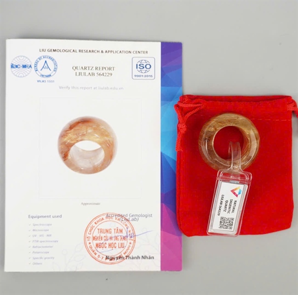 Nhẫn càn long tóc vàng 564229 KG+