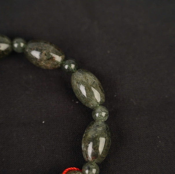 Vòng lu thạch anh tóc xanh KG+