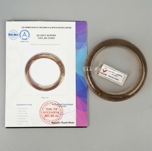 Vòng bản liền thạch anh tóc vàng 255883 KG+