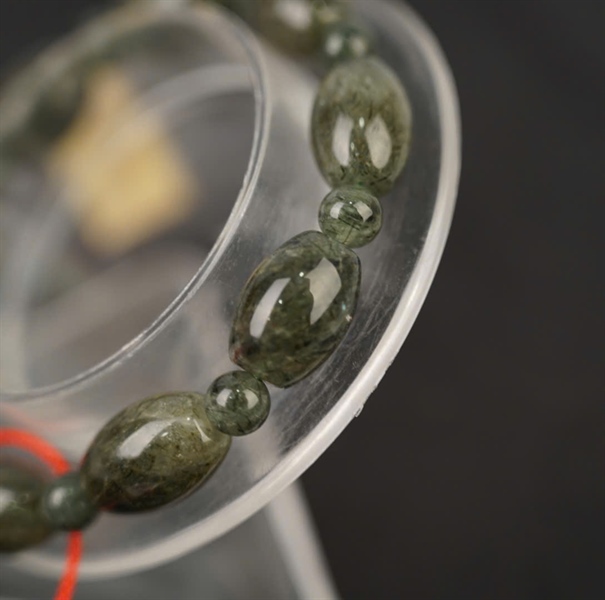 Vòng lu thạch anh tóc xanh KG+