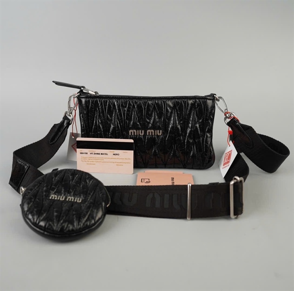 Túi Miu Miu đen kèm ví sz20 (HC)+
