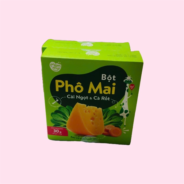 Bột phô mai Mămmy cải ngọt và cà rốt (30g ) (6M+)