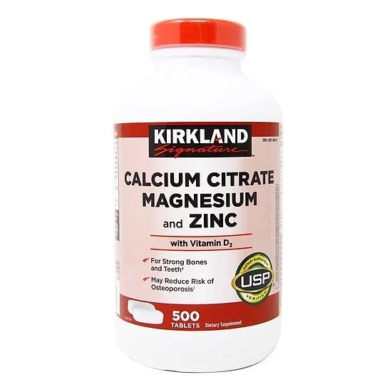 VIÊN UỐNG CALCIUM CITRATE MAGESIUM AND ZINC 500V