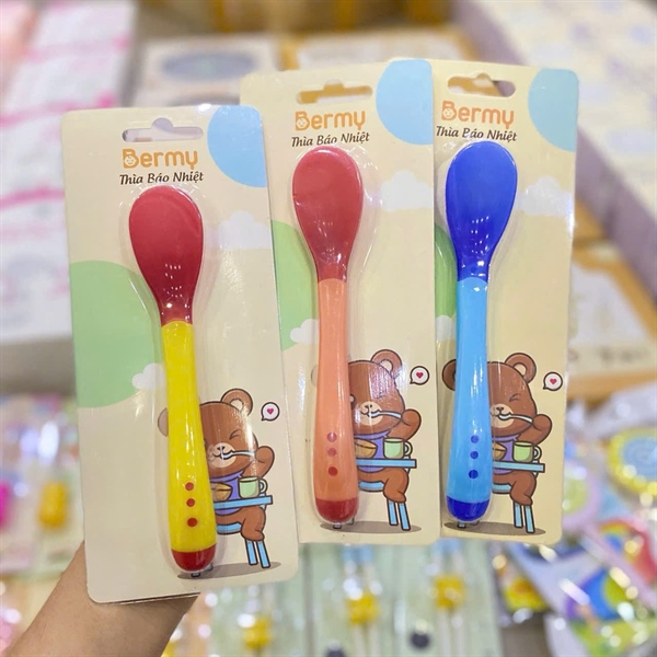 Thìa báo nhiệt silicone Bermy