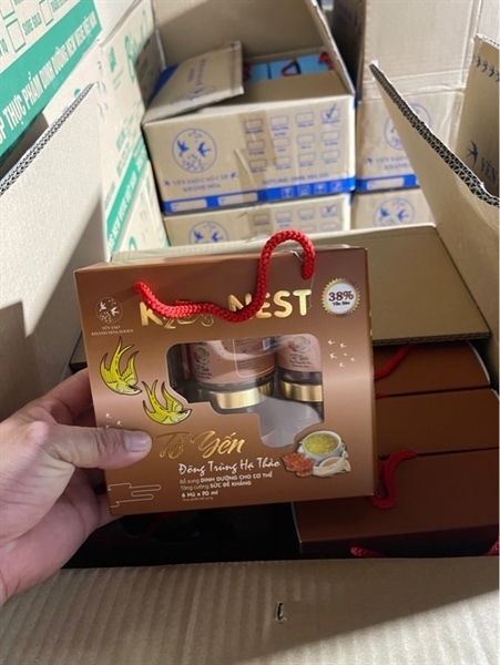 Nước yến K2D3 set 6 hũ 48% Đông trùng hạ thảo