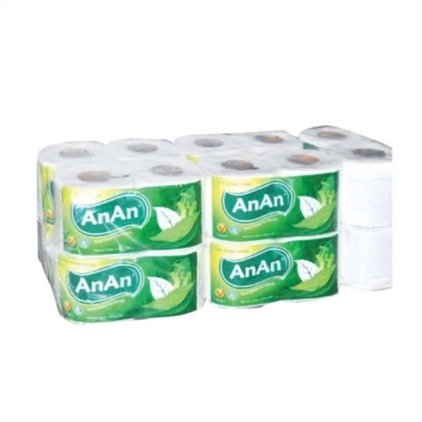 Giấy vệ sinh An An 2 lớp lõi 9x10.5cm (B/100-C/10)