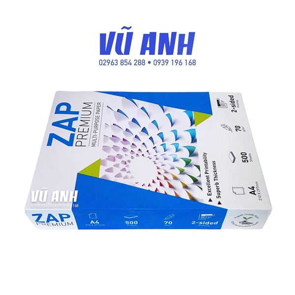 Giấy in ZAP A4 70GSM
