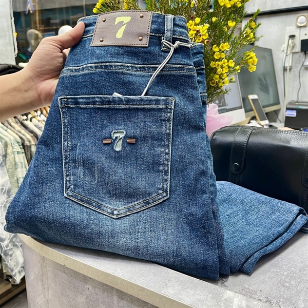 JEANS DÀI SP004323 XANH