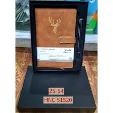 Hộp Sổ bìa Da cao cấp PU A5 260tr tặng kèm bút kí sang trọng No.25-54