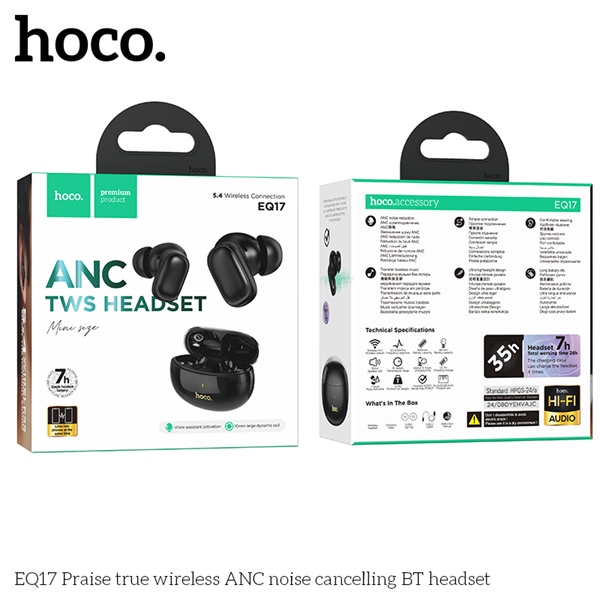 Tai Nghe Bluetooth TWS Chống Ồn ,Pin 7 Giờ HOCO HC-EQ17