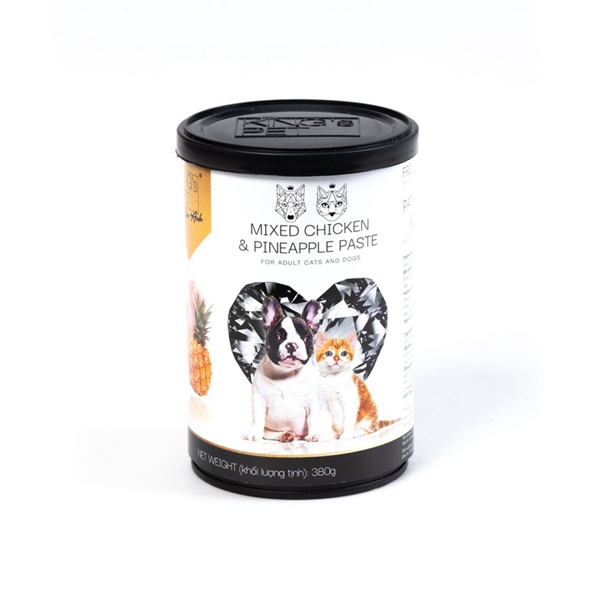 Pate lon King's Pet chó & mèo vị Gà + Thơm 380g