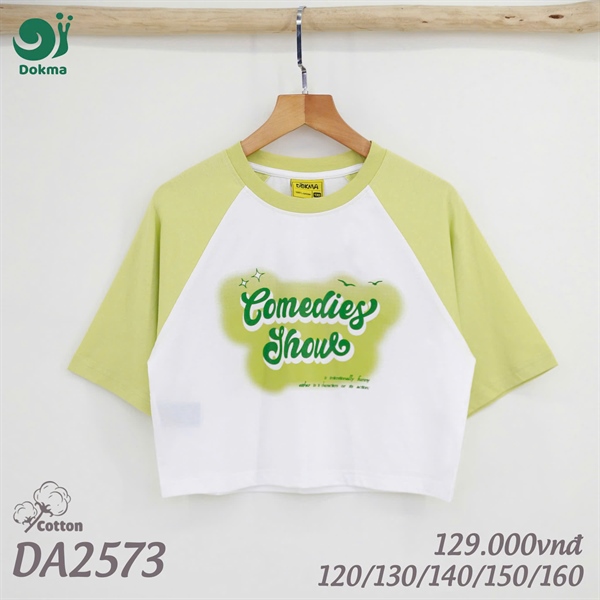 DA2573 - 120/160 Áo croptop cộc tay