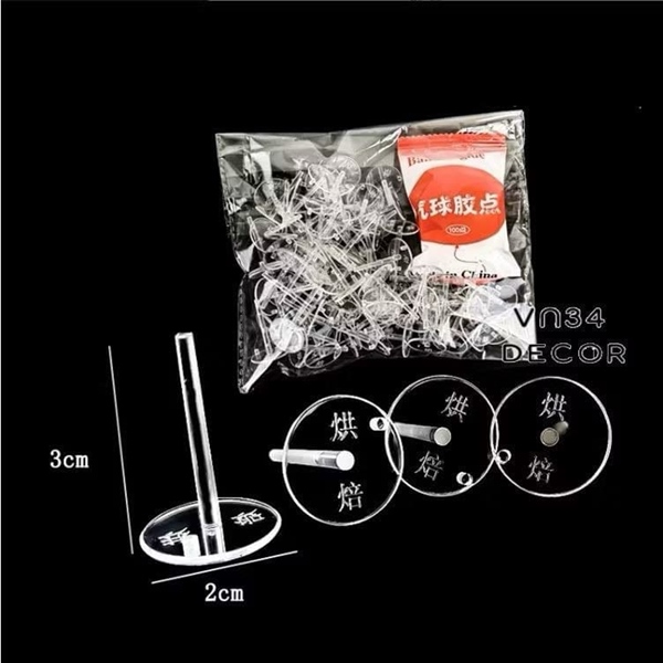 Chân đế gài bánh size 2cm