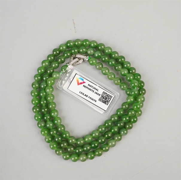 Chuỗi Ngọc Bích 743676 (Tân Cương Hòa Điền) KG+