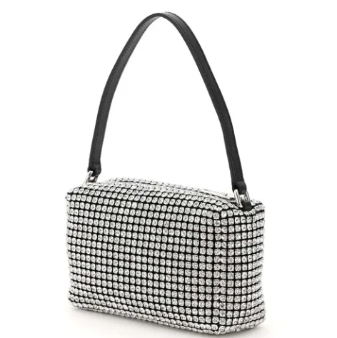 Túi Alexander Wang Trắng lấp lánh KG+
