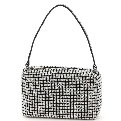 Túi Alexander Wang Trắng lấp lánh KG+
