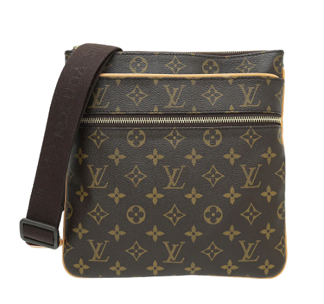 Túi LV đeo chéo hoa nâu KG+