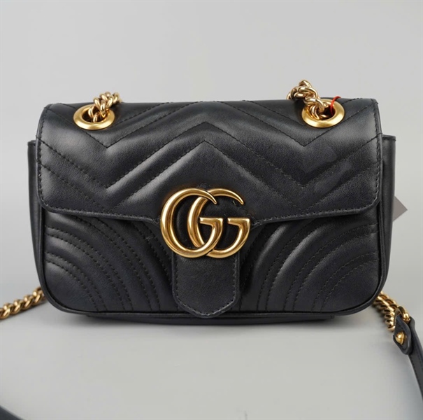 Túi GG Marmont đen (E038064738) sz21 KG+