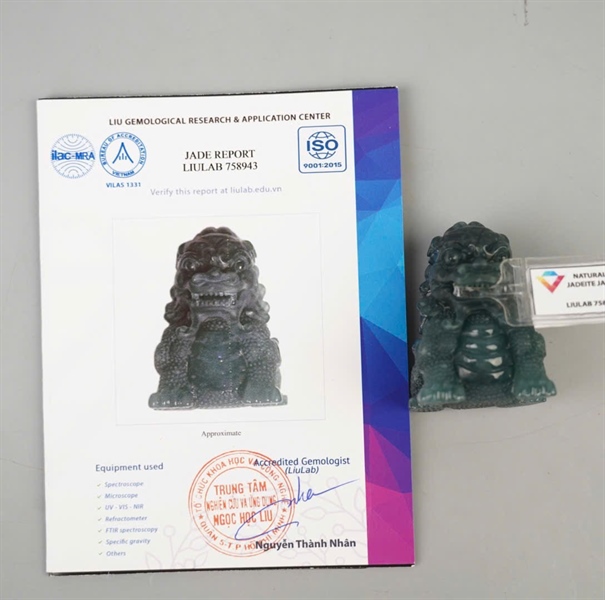 Ấn sư Băng lam 758943 (Guatemala) KG+