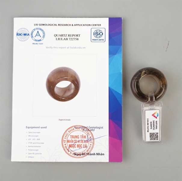 Nhẫn càn long tóc vàng 722758 KG+