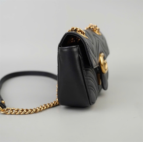 Túi GG Marmont đen (E038064738) sz21 KG+