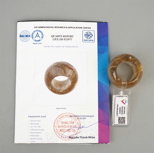 Nhẫn càn long tóc vàng 832977 KG+